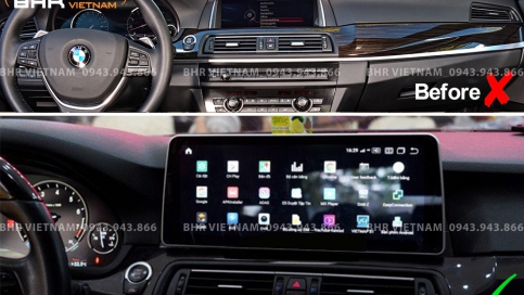 Màn hình DVD Android xe BMW 520i, 528i, 535i (F10) 2011 - 2020 | Màn nguyên khối 10.25 inch